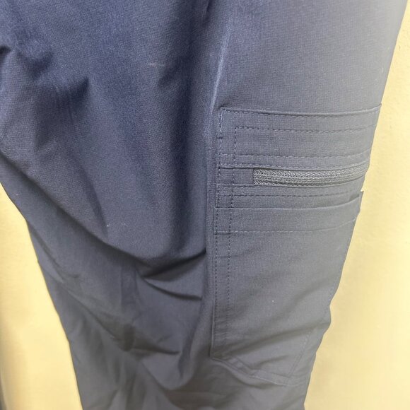 Figs Technical Collection Navy Blue Scrub Pants XS/S Elastic Waist Drawstring Po - Picture 7 of 11